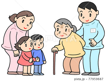 介護職員のイラスト素材