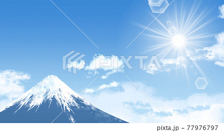 富士山のイラスト素材集 ピクスタ