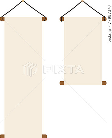 掛け軸 壁掛け フレーム 和風のイラスト素材 掛け軸 壁掛け フレーム 和風のイラスト素材