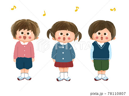 合唱部のイラスト素材