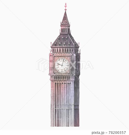 時計塔のイラスト素材