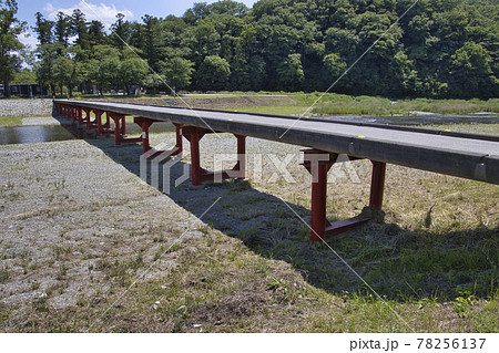 鞍掛橋の写真素材