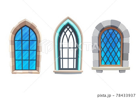 窓 城 城郭 お城のイラスト素材