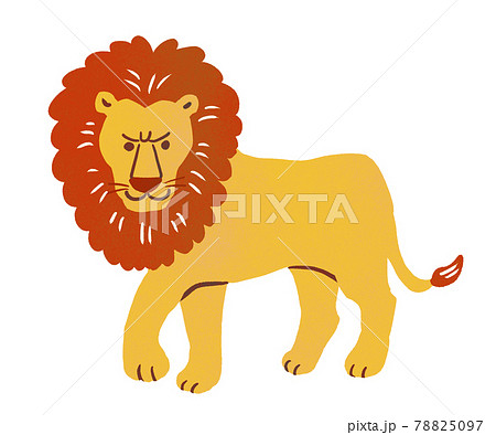 動物 かわいい イラスト ライオンのイラスト素材