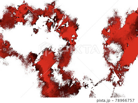 血 血痕 白バック イラストの写真素材