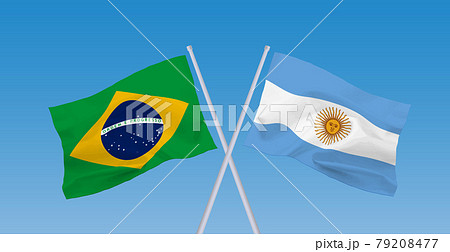 ブラジル 国旗のイラスト素材