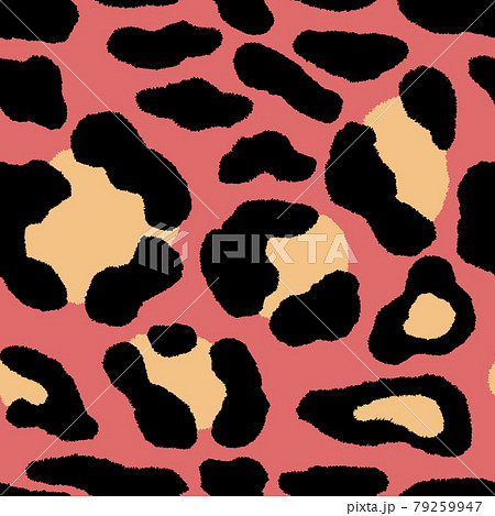 ヒョウ柄 イラスト アニマル柄 ピンクのイラスト素材