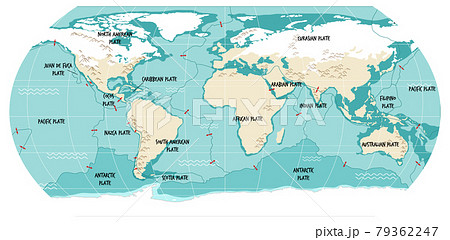 ユーラシア大陸のイラスト素材