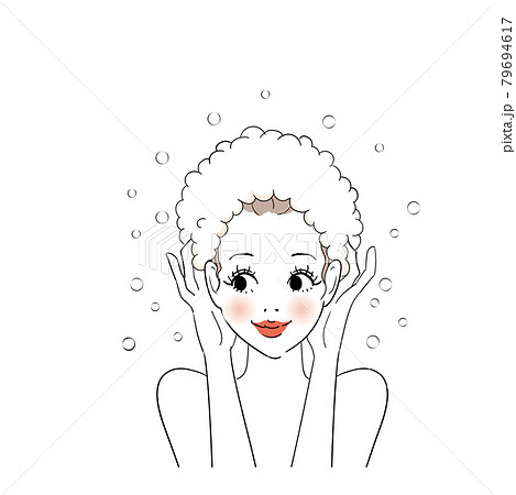 女性 オシャレ きれい ロングヘアのイラスト素材