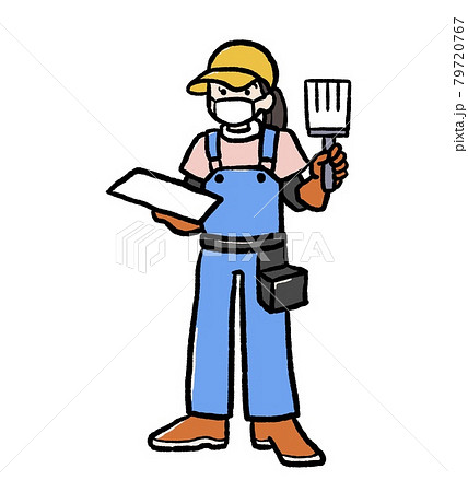 ガテン系 労働者 肉体労働 労働のイラスト素材