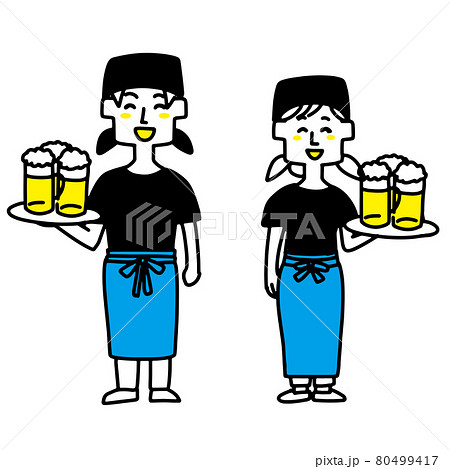 居酒屋店員のイラスト素材