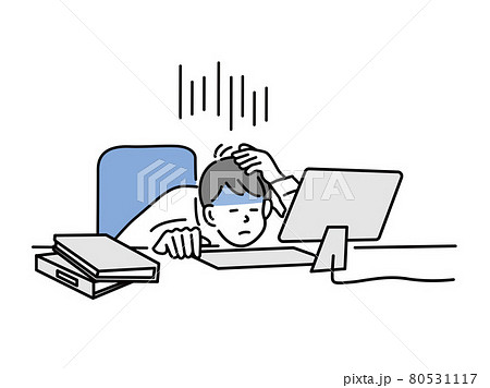 資料作成のイラスト素材