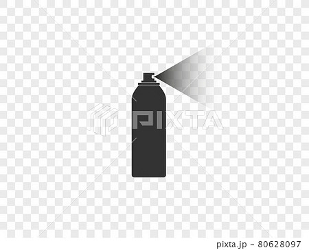 Steel Spray Paint For Graffiti Vector Illustration On White