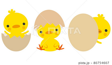 ひよこのキャラクターのイラスト素材 ひよこのキャラクターのイラスト素材