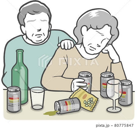 酒浸りの写真素材