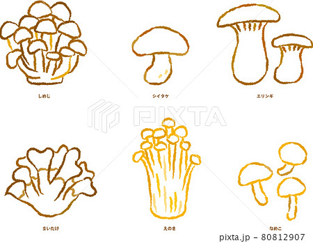えのき茸のイラスト素材