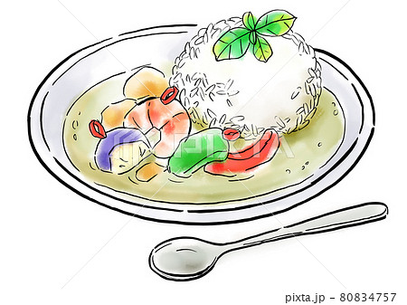 カレーライスのイラスト素材