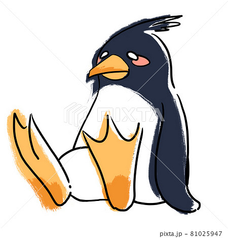 ペンギン かわいい イラスト 動物のイラスト素材