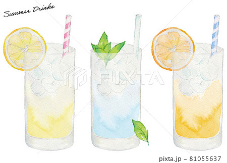 ジュース ドリンク 飲み物 水彩のイラスト素材 - PIXTA