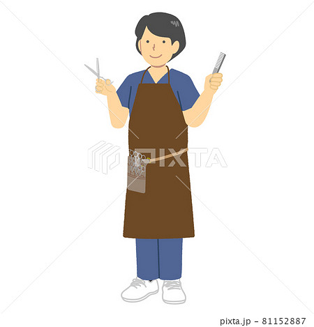 トリマーのイラスト素材