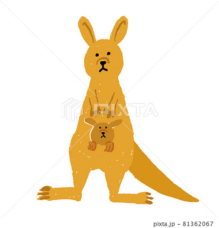 カンガルーのイラスト素材集 ピクスタ