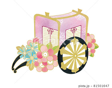 牛車のイラスト素材