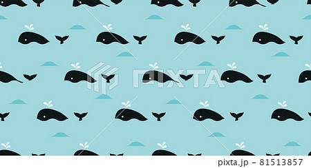 クジラ かわいい イラスト 動物のイラスト素材