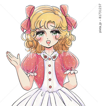 少女漫画のイラスト素材