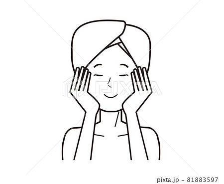 フェイシャルエステのイラスト素材 フェイシャルエステのイラスト素材