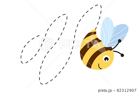 ミツバチ アイコン 蜂 かわいいのイラスト素材