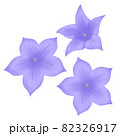 桔梗3セット青のイラスト素材 [82326824] - PIXTA