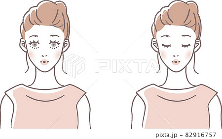 優しい顔のイラスト素材