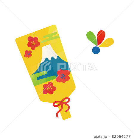 羽子板 羽根のイラスト素材