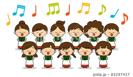 合唱のイラスト素材集 ピクスタ