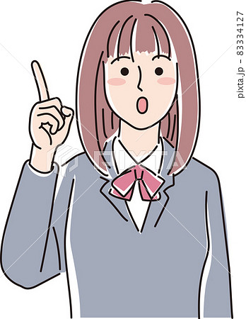 人差し指を立てるのイラスト素材