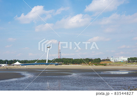 葛西臨海公園 海 ビーチ 風景の写真素材 葛西臨海公園 海 ビーチ 風景の写真素材