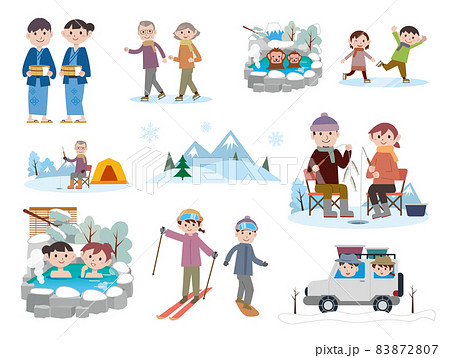 魚釣りのイラスト素材