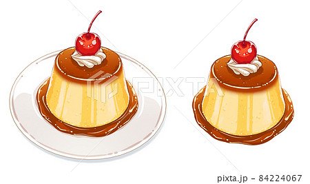 プリンのイラスト素材集 ピクスタ