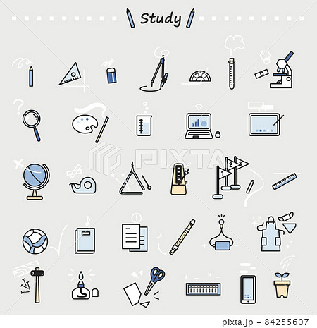 学校プリントのイラスト素材