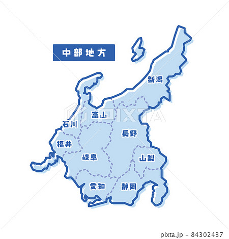 石川県地図のイラスト素材