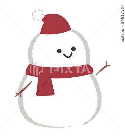 スノーマンのイラスト素材