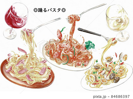 スパゲティ パスタのイラスト素材 1ページ目