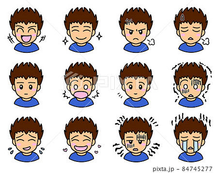 苦しい顔のイラスト素材 苦しい顔のイラスト素材