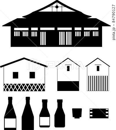 酒蔵のイラスト素材