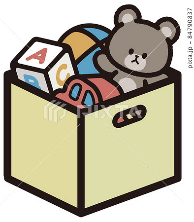おもちゃ箱のイラスト素材集 ピクスタ