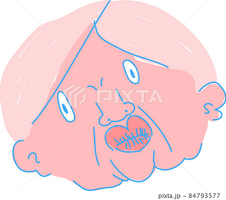 ブス 顔のイラスト素材