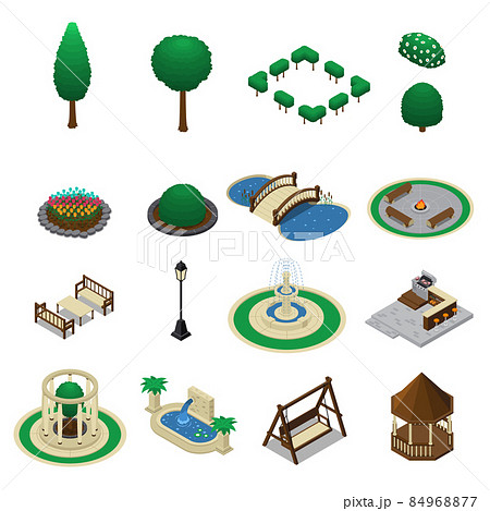 花壇看板のイラスト素材