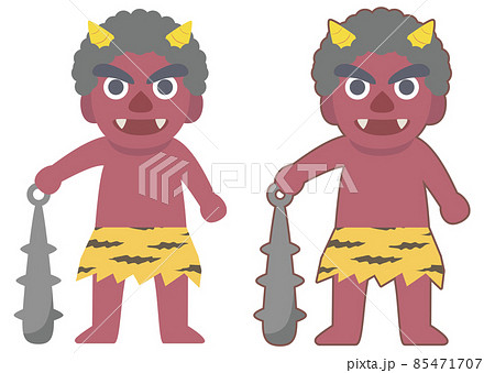 鬼に金棒のイラスト素材