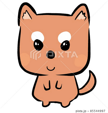 動物 犬 子犬 柴犬のイラスト素材
