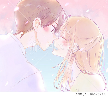 イラスト カップル 手描き 男女 かわいいのイラスト素材 イラスト カップル 手描き 男女 かわいいのイラスト素材